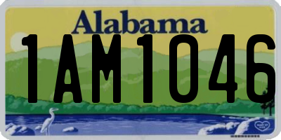 AL license plate 1AM1046