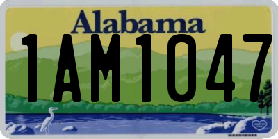 AL license plate 1AM1047