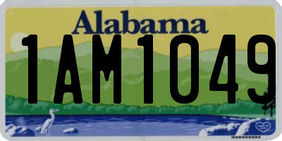 AL license plate 1AM1049