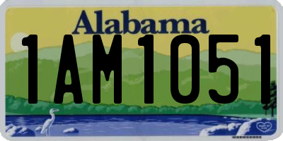 AL license plate 1AM1051