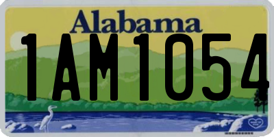 AL license plate 1AM1054