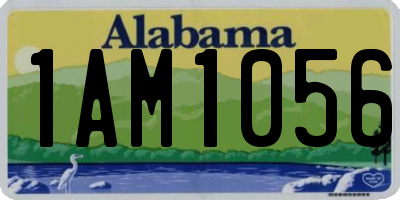 AL license plate 1AM1056