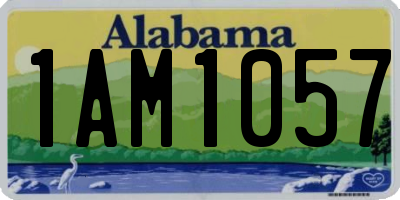 AL license plate 1AM1057