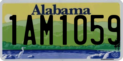 AL license plate 1AM1059