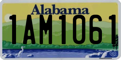 AL license plate 1AM1061