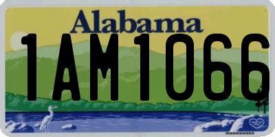 AL license plate 1AM1066
