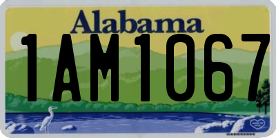 AL license plate 1AM1067