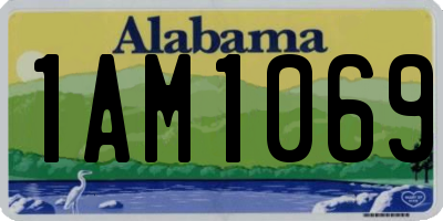 AL license plate 1AM1069