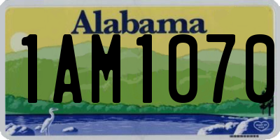 AL license plate 1AM1070