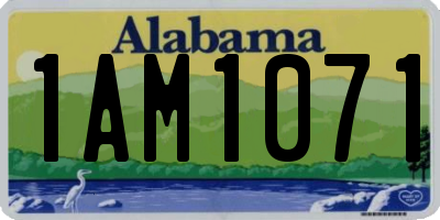 AL license plate 1AM1071
