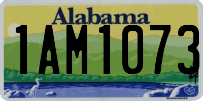 AL license plate 1AM1073