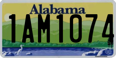 AL license plate 1AM1074