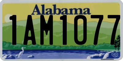 AL license plate 1AM1077