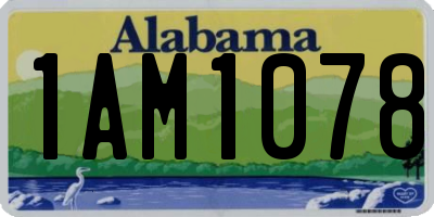 AL license plate 1AM1078