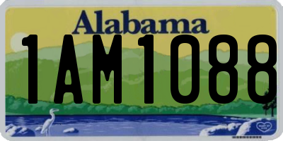 AL license plate 1AM1088