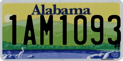 AL license plate 1AM1093