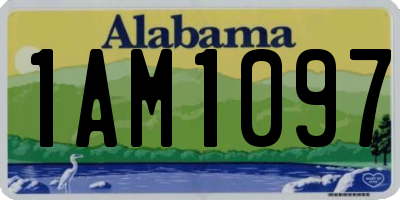 AL license plate 1AM1097