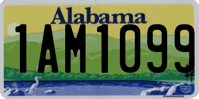 AL license plate 1AM1099