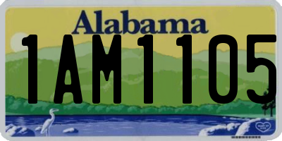 AL license plate 1AM1105