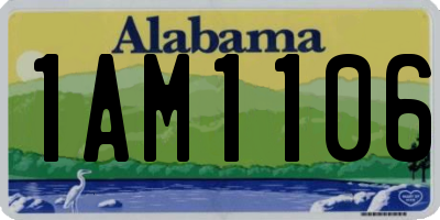AL license plate 1AM1106
