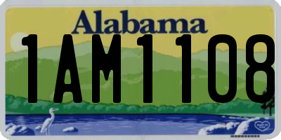 AL license plate 1AM1108