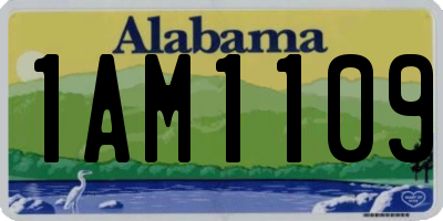 AL license plate 1AM1109