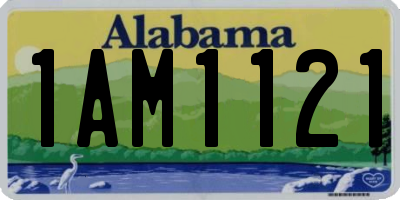AL license plate 1AM1121