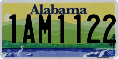 AL license plate 1AM1122