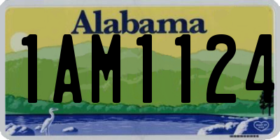 AL license plate 1AM1124