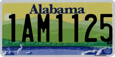AL license plate 1AM1125