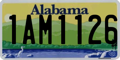 AL license plate 1AM1126