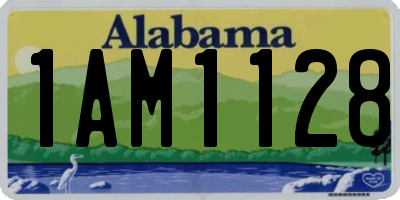 AL license plate 1AM1128