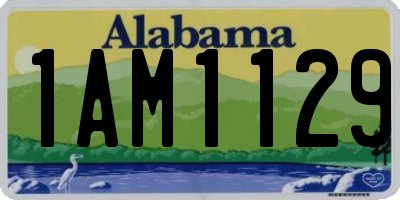 AL license plate 1AM1129