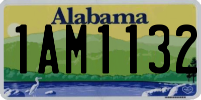 AL license plate 1AM1132