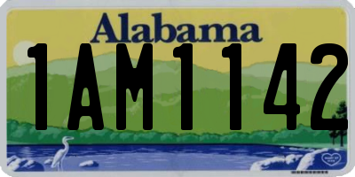 AL license plate 1AM1142