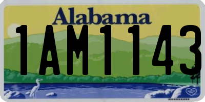 AL license plate 1AM1143