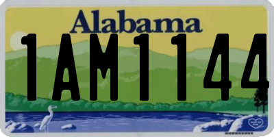 AL license plate 1AM1144