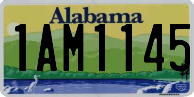 AL license plate 1AM1145
