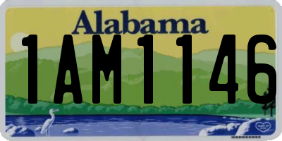 AL license plate 1AM1146
