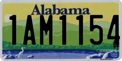 AL license plate 1AM1154