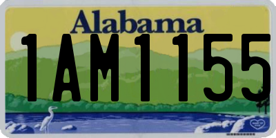 AL license plate 1AM1155