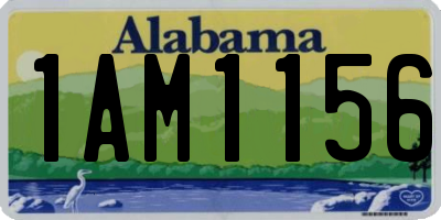 AL license plate 1AM1156