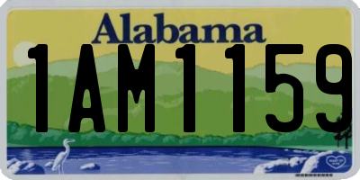 AL license plate 1AM1159
