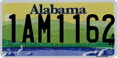 AL license plate 1AM1162