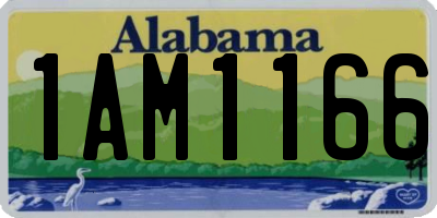 AL license plate 1AM1166