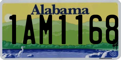 AL license plate 1AM1168