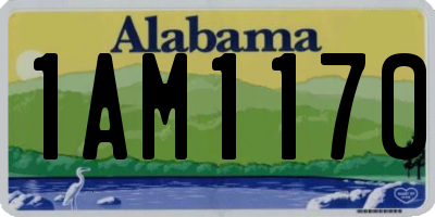 AL license plate 1AM1170