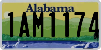 AL license plate 1AM1174