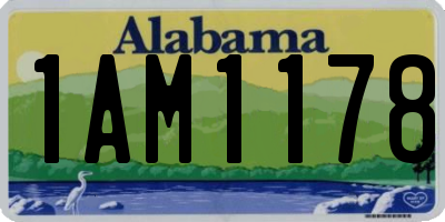 AL license plate 1AM1178