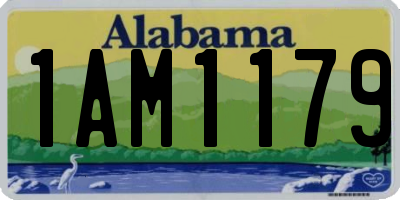AL license plate 1AM1179